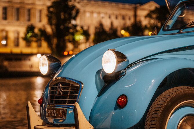2-hour Private Night Ride in a Citroën 2CV in Paris - Montmartre After Dark: From Place du Tertre to the Moulins