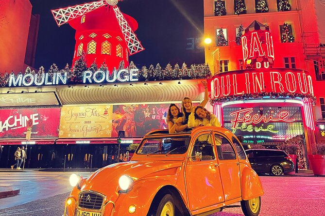 2-hour Private Night Ride in a Citroën 2CV in Paris - Place Vendôme: Jewelry Lights and Royal-World Energy