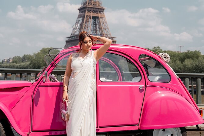 3H Champagne Tour Through Paris by Night in a Pink Citroën 2CV - Pickup and Private Transportation: Less Stress, More Sightseeing