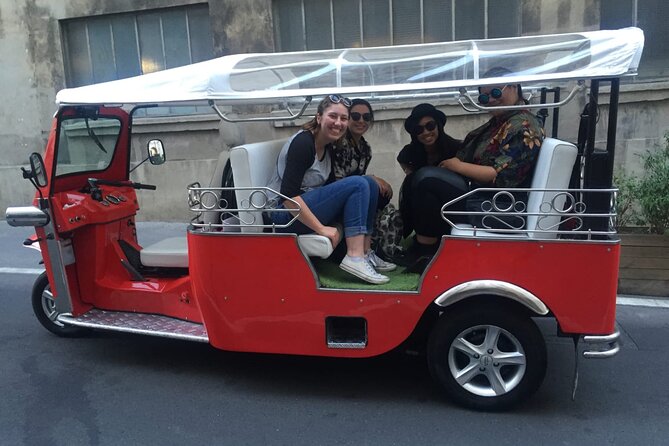 4 Hour Grand Paris Tour by Electric Tuk Tuk See Almost Everything - Rue Mouffetard and Saint-Étienne-du-Mont: old streets and church styles