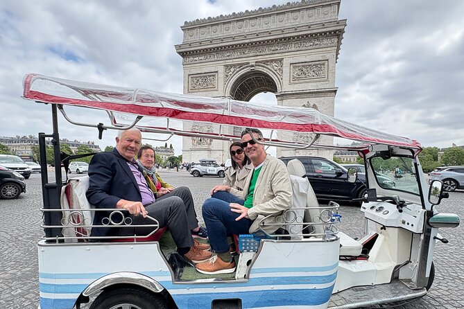 4 Hour Grand Paris Tour by Electric Tuk Tuk See Almost Everything - Eiffel Tower day without the exhausting commute