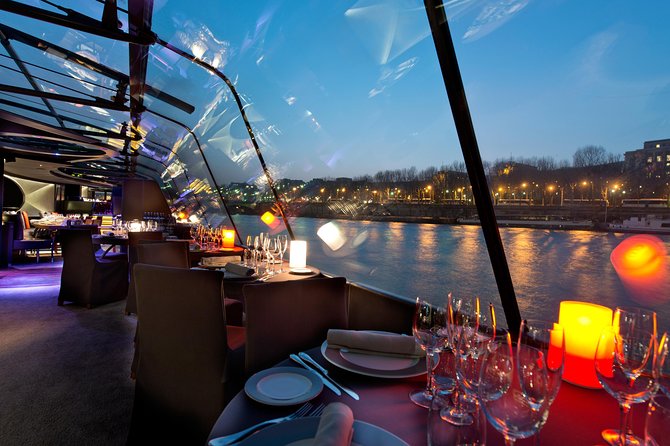 Bateaux Parisiens Seine River Gourmet Dinner & Sightseeing Cruise - Service and atmosphere: romance level with real practical value