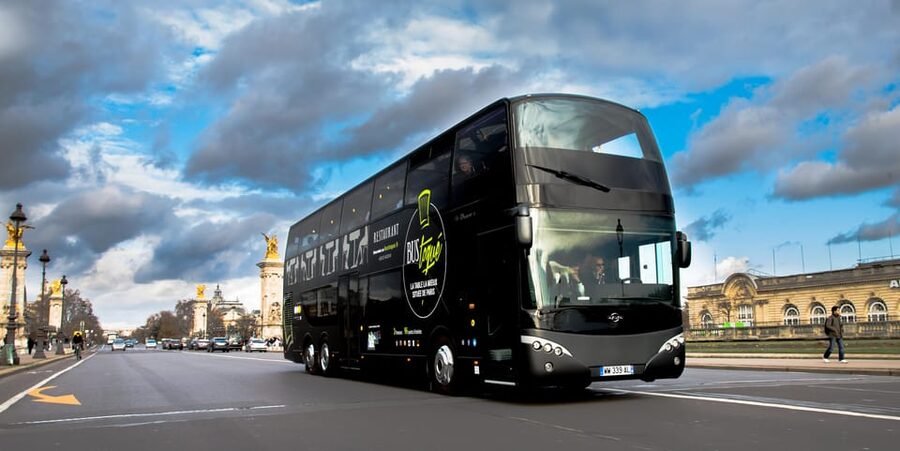 Bus Toqué Champs Elysées Tour w/ 3-Course Dinner & Champagne - The 3-Course Dinner and Champagne: Expect a Set Meal, Not a Buffet
