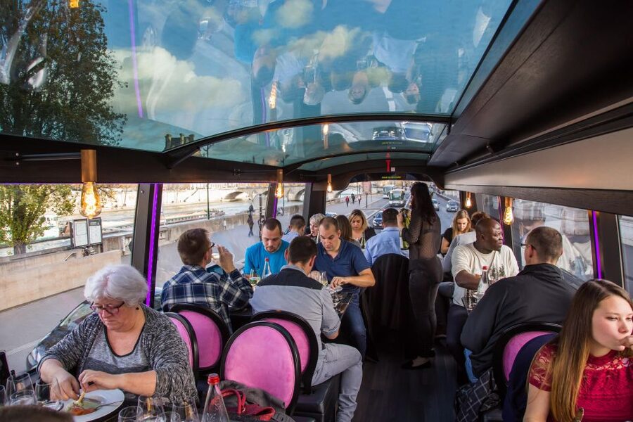 Bus Toqué Champs Elysées Tour w/ 3-Course Dinner & Champagne - Champs-Élysées After Dark: What You’ll See From the Bus