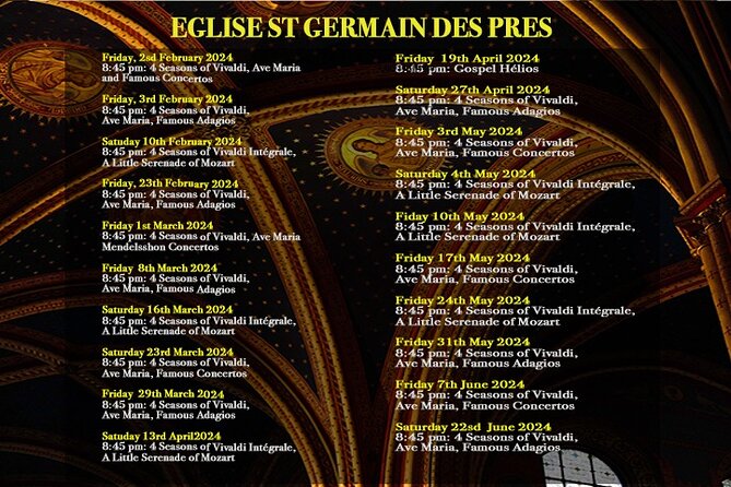Classical Music Concert Saint Germain des Prés Church - Should you book this Saint-Germain-des-Prés classical concert?