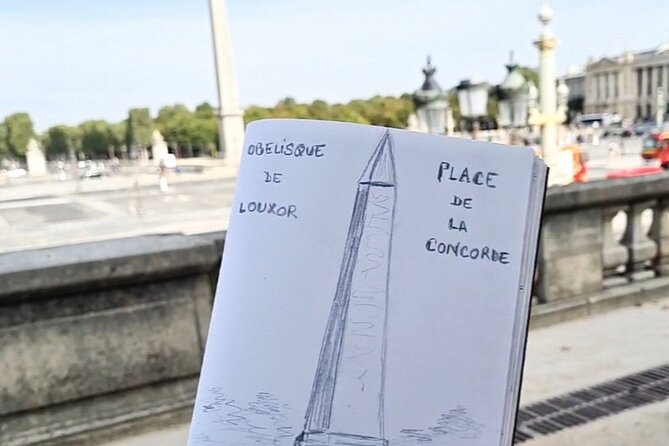 Drawing workshop/creative notebook & cultural walk in the Tuileries - What you should expect to draw (without overpromising)