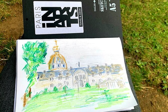 Drawing workshop/creative notebook during a walk from the Invalides to the Petit Palais - The drawing techniques you’ll actually use on your sketchbook
