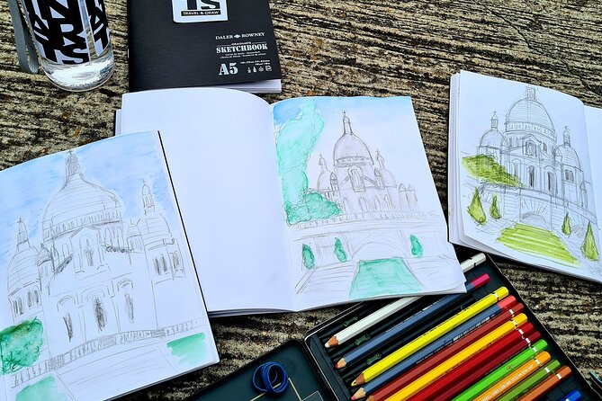 Drawing workshop / creative notebook during an unusual walk in Montmartre - The Montmartre walking piece: why this structure works