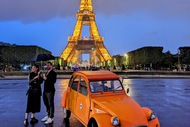 Experience the Magic of Paris By Night: A 2-Hour Iconic 2CV Tour - The Louvre area, the Marais, and the Pantheon: Paris by mood