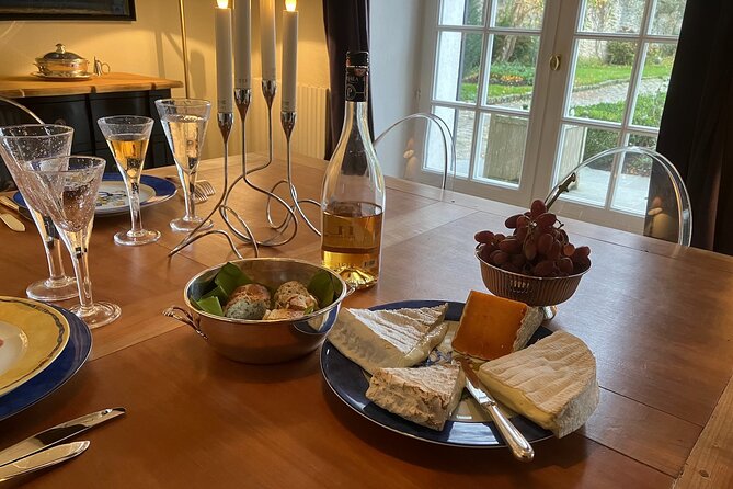 French Cooking Class & Château Tour near Paris with Caroline - The farmhouse table: your meal, plus wine pairing