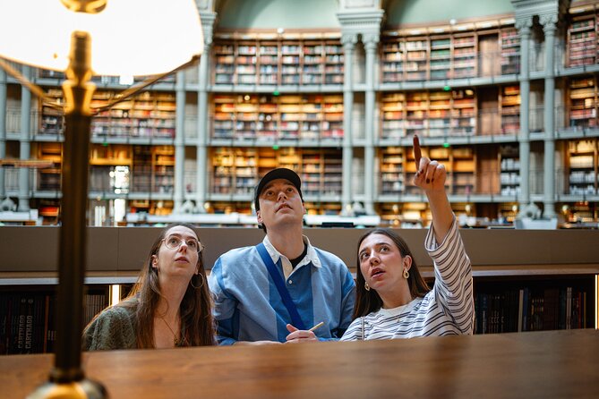 Game Mazarin and the Guardians of Secret at the BnF Richelieu - Moving Through the Richelieu Site: Gallery Mazarin, the Valuable Cabinet, and the Oval Room