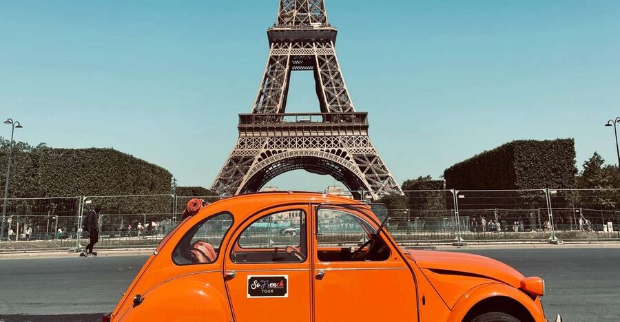 Guided Tour of Paris in Citroën 2CV - The Pickup and First Looks: Eiffel, Arc, and the Paris You Expect