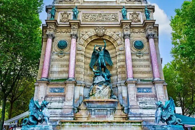 Notre Dame Mystery and Latin Quarter Walking Tour - Fontaine Saint-Michel: a fear-driven fountain story (and possible closures)