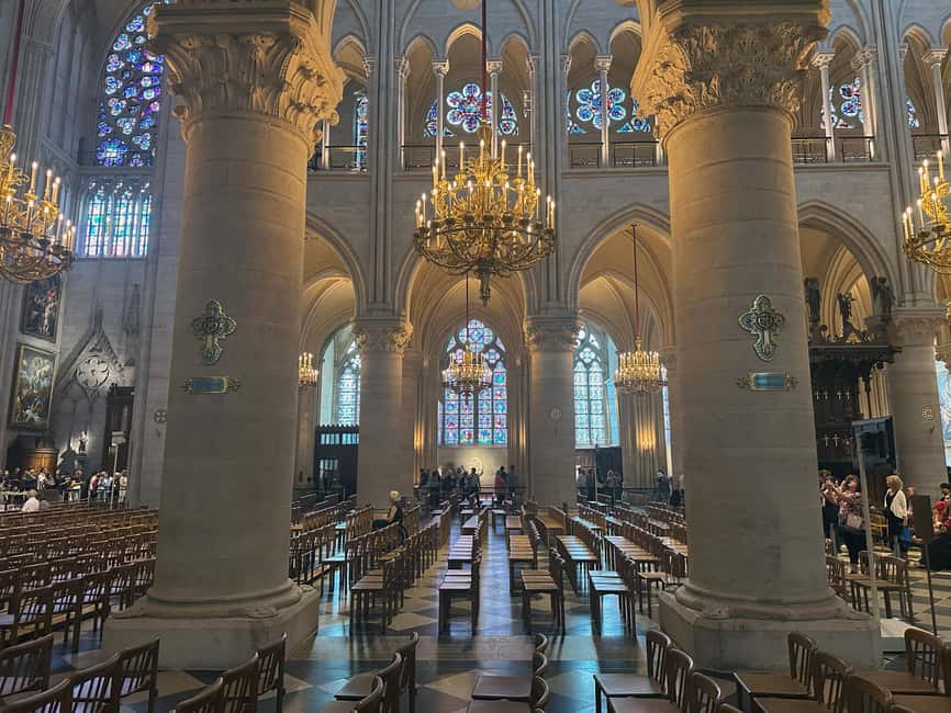 Notre-Dame Paris Cathedral - Inside Private Guided Tour - The 1-hour private tour inside: vaults, stained glass, symbolism