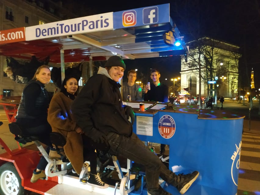 Paris: Beer Bike Bar With Drinks Included - How the beer bike bar actually moves