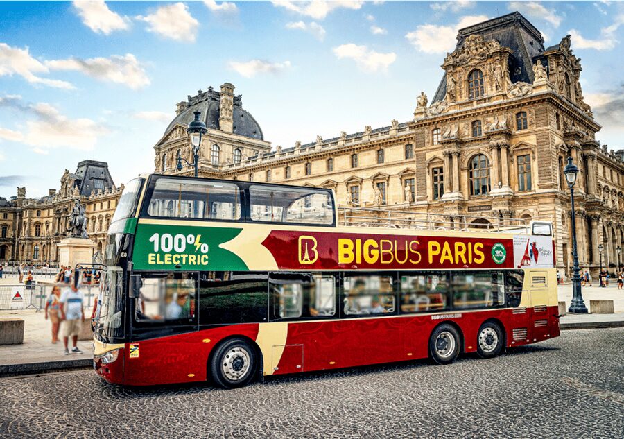 Paris: Big Bus Hop-On Hop-Off Tour with Optional Cruise - Louvre-Pyramide and Pont des Arts: classic Paris views with an easy start