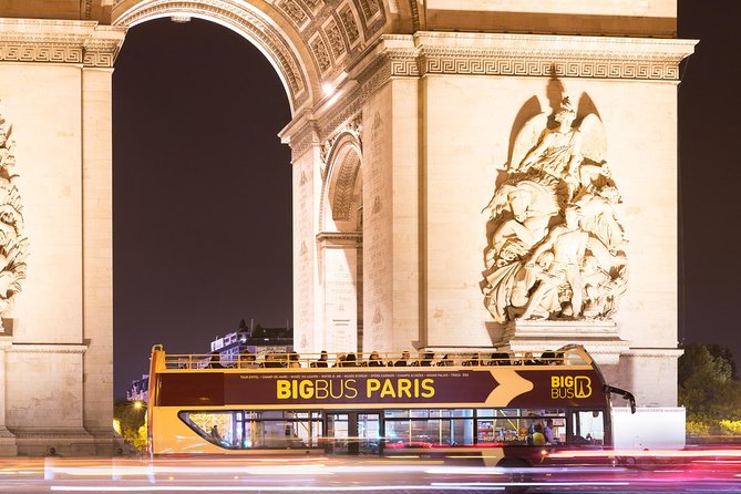 Paris Big Bus Open Top Panoramic Night Tour - Champs-Élysées, Opera Lights, and Moulin Rouge Views