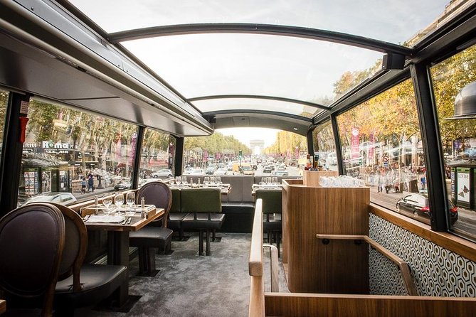 Paris Bustronome Gourmet Sightseeing Lunch on a Panoramic Bus - Value for $84.48: when the price makes sense
