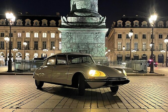 Paris by Night Tour in a Vintage Open-Top French Car Citroën DS - Citroën DS at Night: What You Really Get