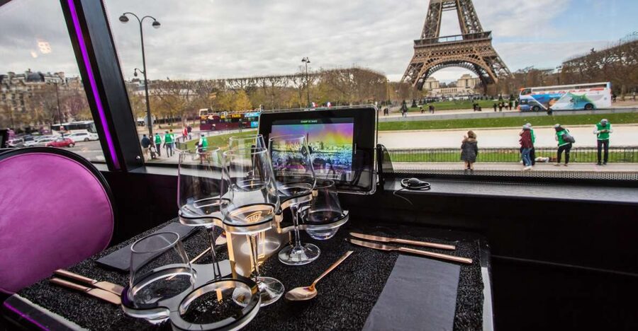Paris: Champs Elysées Bus Toqué w/Lunch & Glass of Champagne - Key things to know before you go