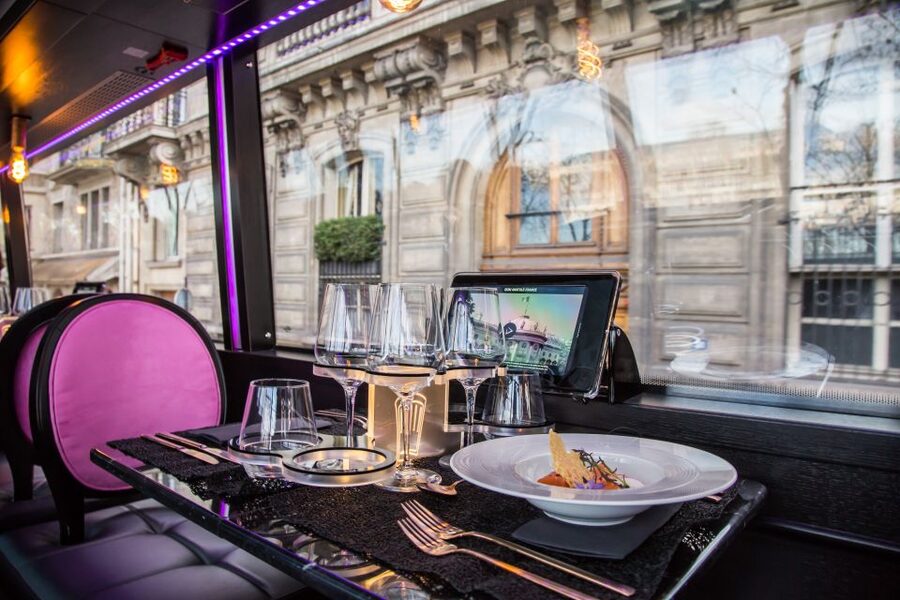 Paris: Champs Elysées Bus Toqué w/Lunch & Glass of Champagne - FAQ
