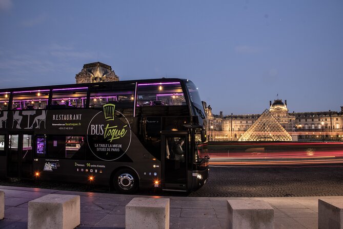 Paris Dinner Bus Toque with Wine Tastings from Champs-Elysees - Two Hours, One Moving Dining Room from the Champs-Élysées