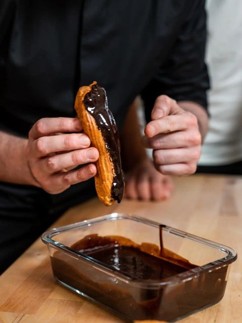 Paris: Eclair and Choux Pastry Making Class - Entering the class in the heart of Paris: from the grey door to your work station