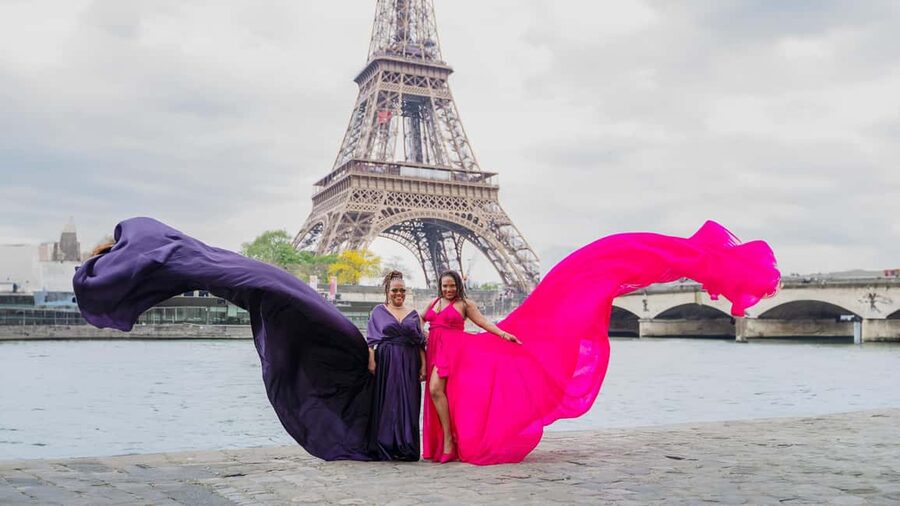 Paris: Eiffel Tower Flying-Dress Photoshoot jonadress - Photo + video editing: what you get, and what you shouldn’t expect