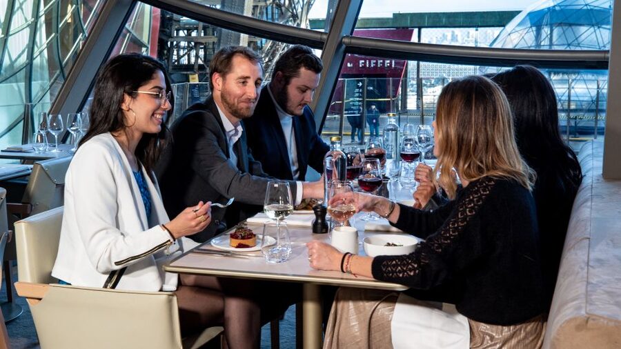 Paris: Eiffel Tower's Madame Brasserie 3-course lunch 12:00 - The meal itself: three courses, paced for a 90-minute visit