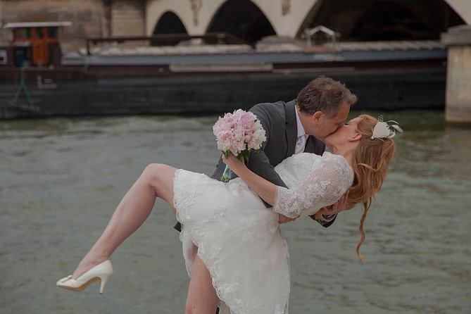 Paris Eiffel Tower Wedding Vows Renewal Ceremony with Photo Shoot - Price and value: $507.94 per group (up to 6) in real terms