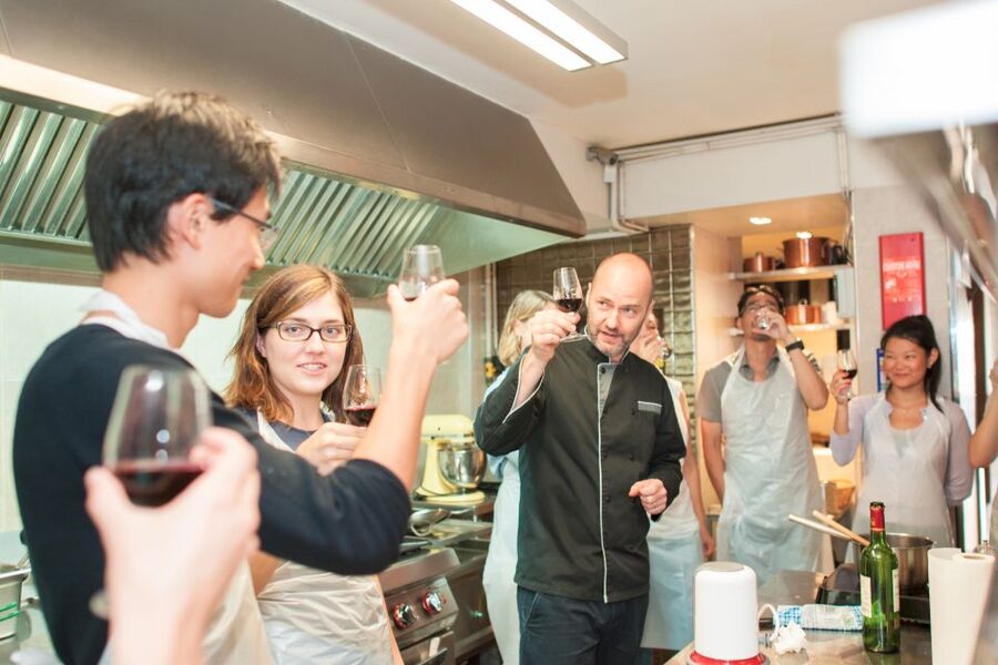 Paris: Full-Day Cooking Class with 3-Course Lunch - Inside Le Foodist: a clean, working kitchen setup