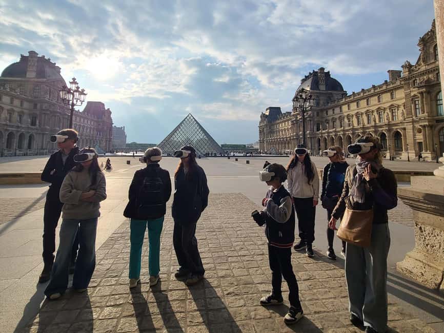 Paris: Immersive Louvre Tour with Virtual Reality - Carrousel Garden and the Tuileries area: comparing what disappeared