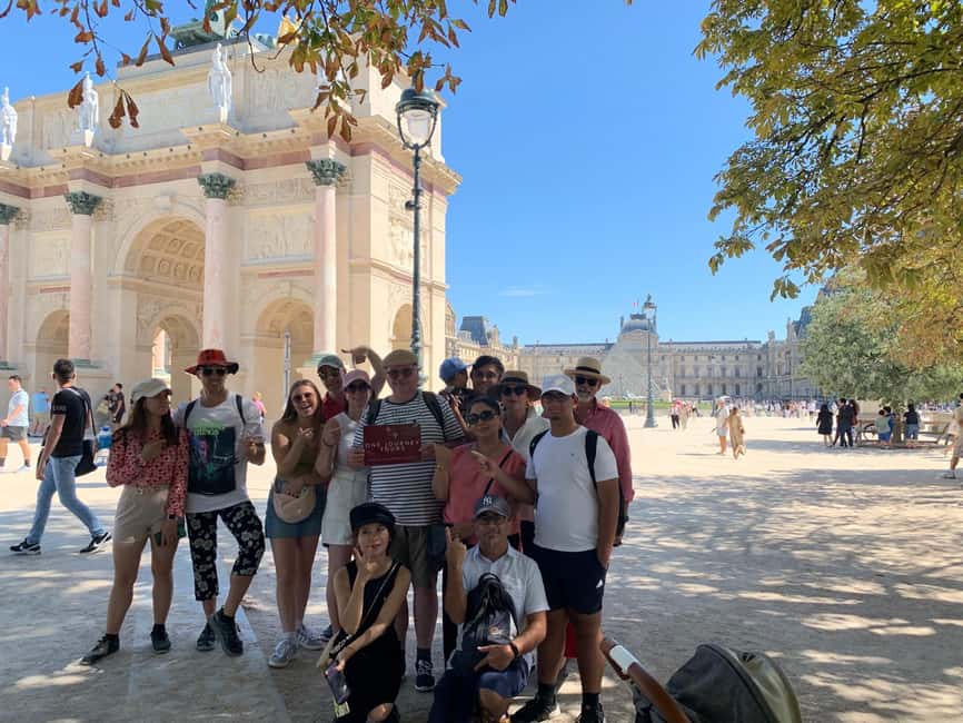 Paris: Louvre Museum Timed Entry Ticket & Pop Culture Tour - 45-Minute Grounds Walk: Tuileries Gardens to Carrousel Arc