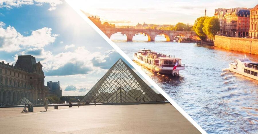 Paris: Louvre Reserved Ticket and River Cruise Combo - Seine cruise (1 hour): the best views when you plan your departure