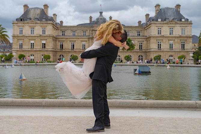 Paris Luxembourg Garden Wedding Vows Renewal Ceremony with Photo Shoot - Luxembourg Gardens vow renewal: the Paris setting that photographs well