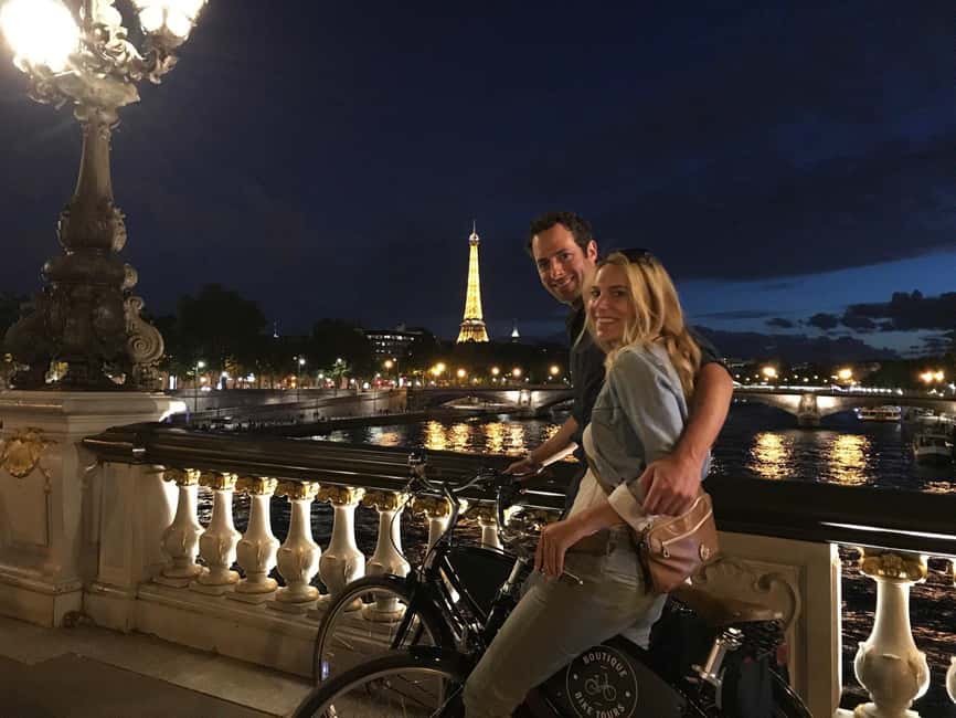 Paris: Night Small-Group Bike Tour & Boat Cruise - Pont Alexandre III to Musée d’Orsay: bridges that frame the city