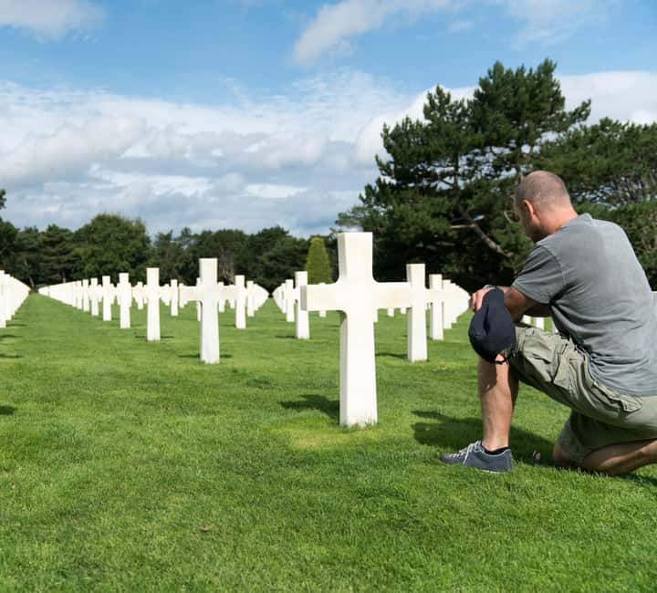 Paris: Normandy D-Day Sites Guided Day Trip with Lunch - The American Cemetery at Colleville-sur-Mer: where the numbers land