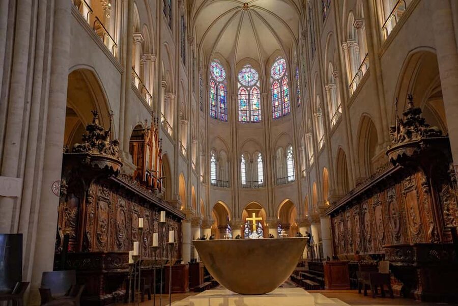 Paris:Notre-Dame Cathedral Interior and Exterior Guided Tour - Inside after the 2019 fire: what you’ll see in the reopened cathedral