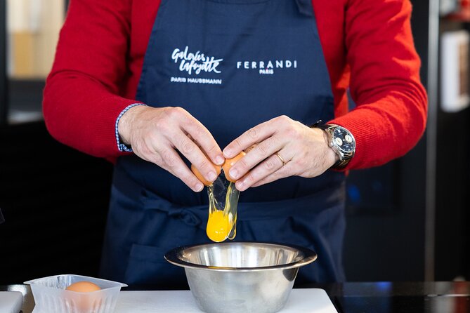 Paris Pastry Class with Ferrandi Chef at Galeries Lafayette Paris - Language in a French kitchen: English and French together