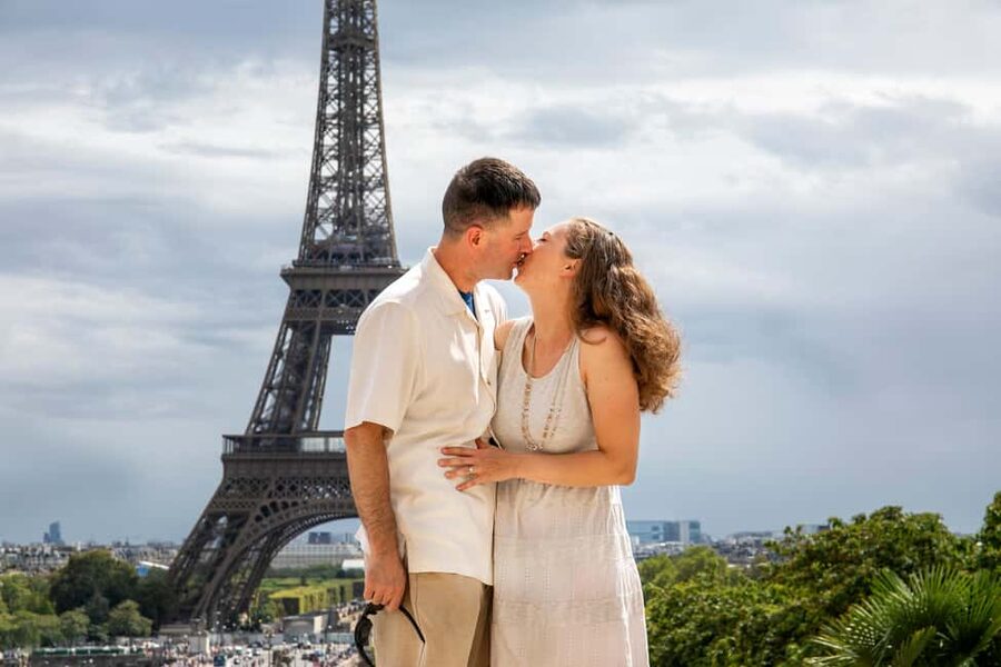 Paris: Photoshoot Around Eiffel Tower with 55 Edited Photos - Eiffel Tower viewpoints: how you avoid the usual postcard problem