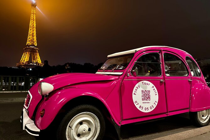 Paris : Pink Tour by Night with Champagne - Why a pink 2CV night tour is a smart Paris move