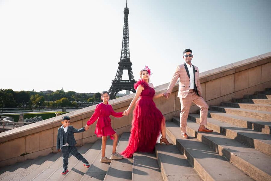 Paris: Private Photoshoot Near Eiffel Tower 55 Photos - Bir Hakiem Bridge, Seine River, and Eiffel Views That Look Romantic (Not Generic)