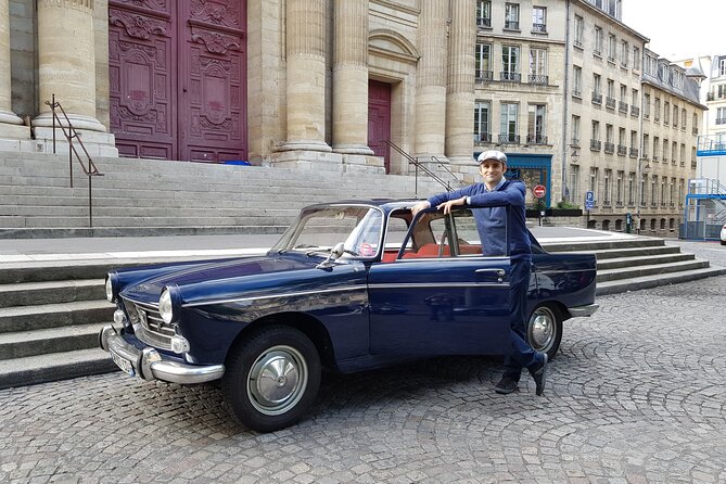 Paris Private Tour by Vintage Car with Wine Tasting - Vintage Peugeot sightseeing that feels like a friend-with-a-car