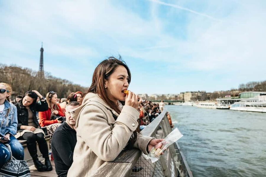 Paris: Seine Cruise and Macaron Tasting by the Eiffel Tower - Making the audio work: headphones and a charged smartphone