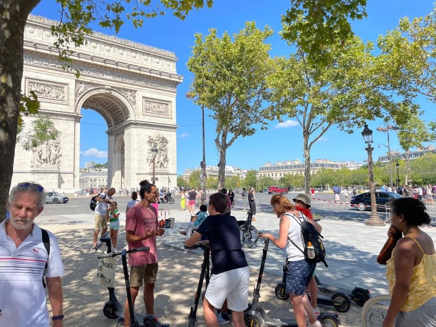 Paris: Small-Group E-Scooter Tour with a Local Guide - Arc de Triomphe: Taking the Long View