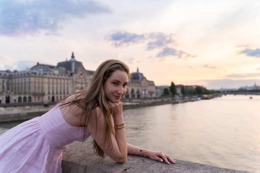 Paris:sunset photoshoot in ❤️️ of Paris- Louvre Orsay Eiffel - Quick Take: Why This Paris Sunset Session Is Worth Your Time