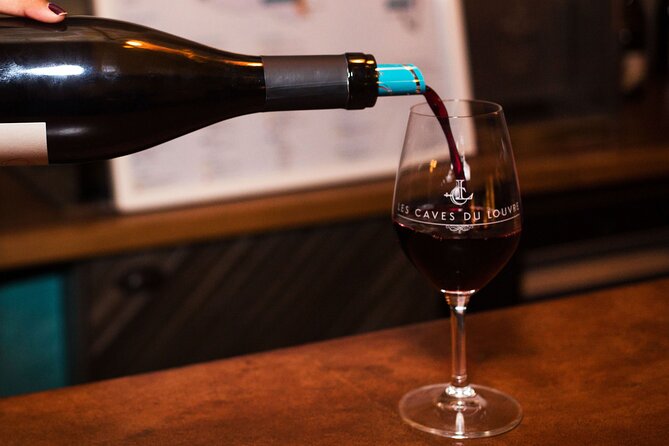 Paris - The French Wine Experience at les Caves du Louvre - The bar welcome and your three glasses of French wine