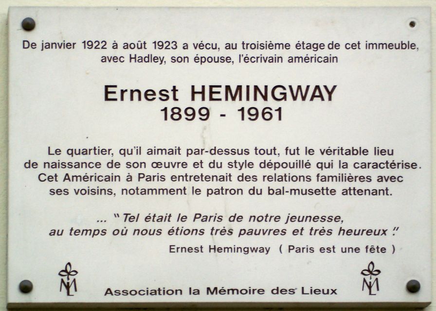 Paris Writers and Painters Guided 1.30 hour Walking Tour - How the Seine, Squares, and Boulevards Fit the 1920s Story