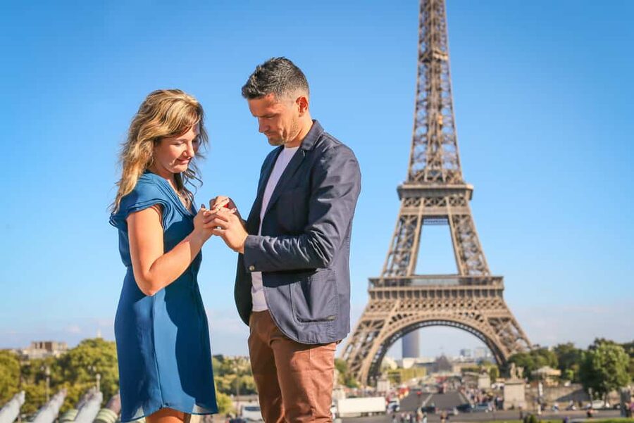 Parisian Proposal Perfection. Photography/Reels & Planning - Meeting at 2 Pl. du Trocadéro: how to find the photographer fast