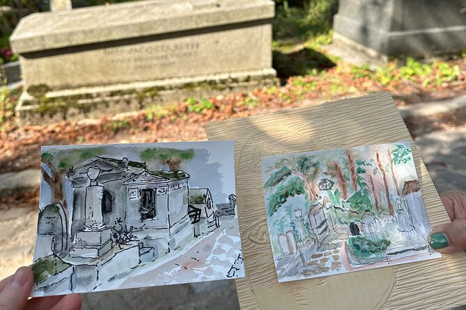 Père Lachaise Cemetery Art: Watercolor Postcard Workshop in Paris - Watercolor Skill Boosts You Can Actually Use